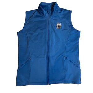 Whistling Straits Mens Golf Vest Blue Softshell Full Zip Size XL PGA Performance